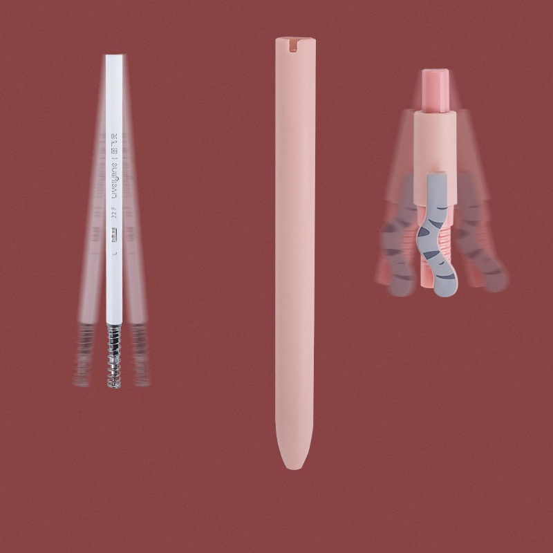 4 Bút Bi Mực Đen Ngòi 0.42mm Hình Mèo Dễ Thương C7311