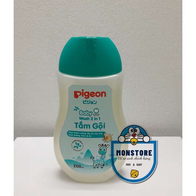 Sữa tắm gội dưỡng ẩm cho bé Pigeon Jojoba, nuôi dưỡng da và tóc bé mềm mịn, ẩm mượt