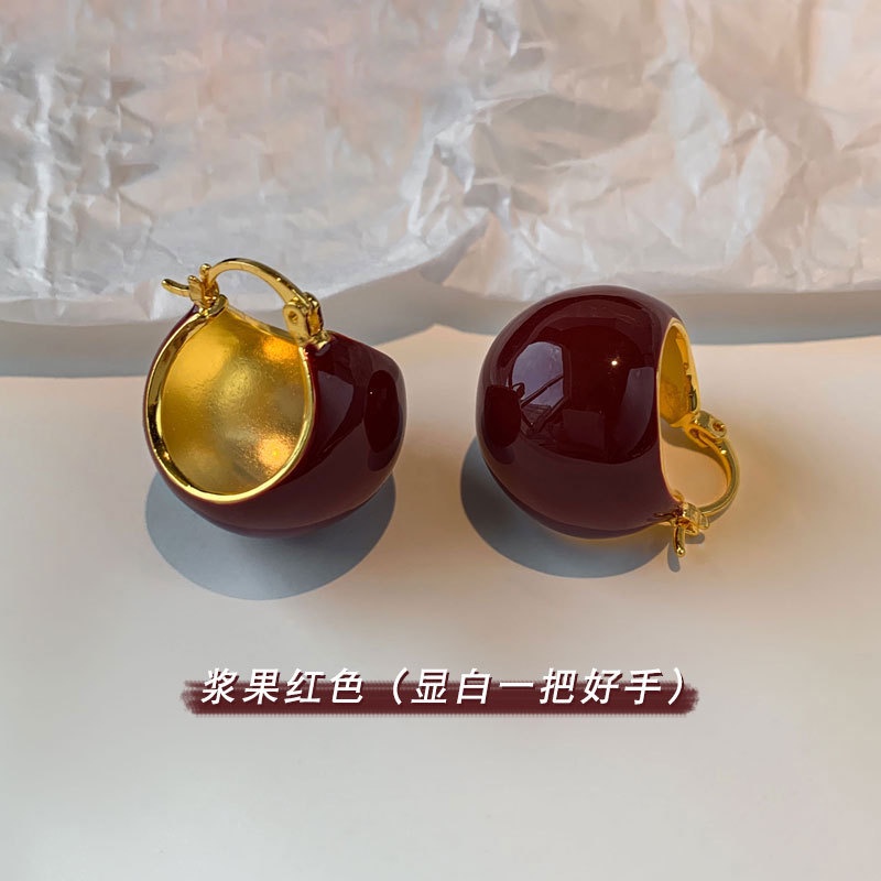 Khuyên Tai Nữ Tráng Men Sang Trọng Phong Cách Âu Mỹ