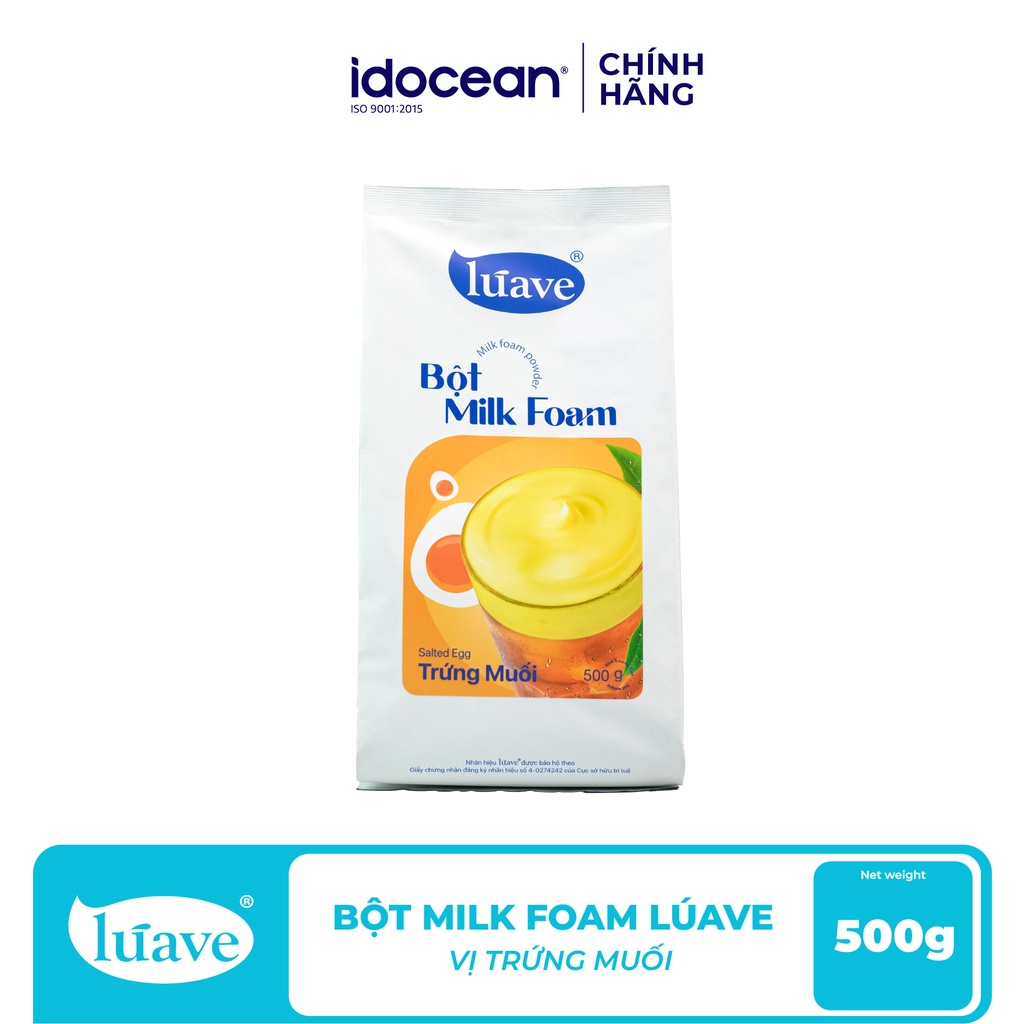 Bột Milk Foam Trứng Muối LÚAVE 0.5KG - Chính Hãng