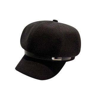 Mũ Beret Vành phối da Hàng đẹp