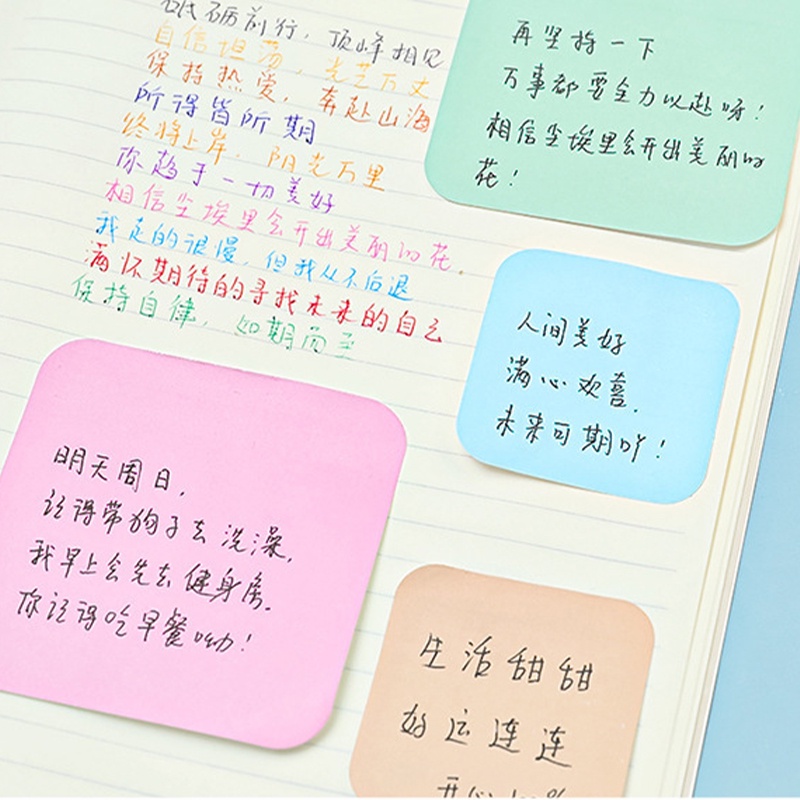 Set 90 Giấy Ghi Chú Màu Sắc Đơn Giản