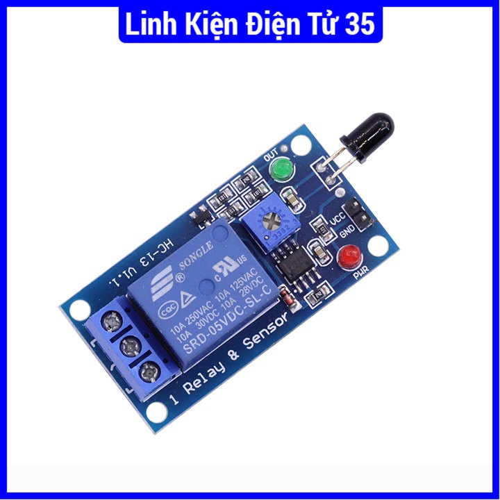 Module điều khiển relay 5VDC bằng cảm biến hồng ngoại