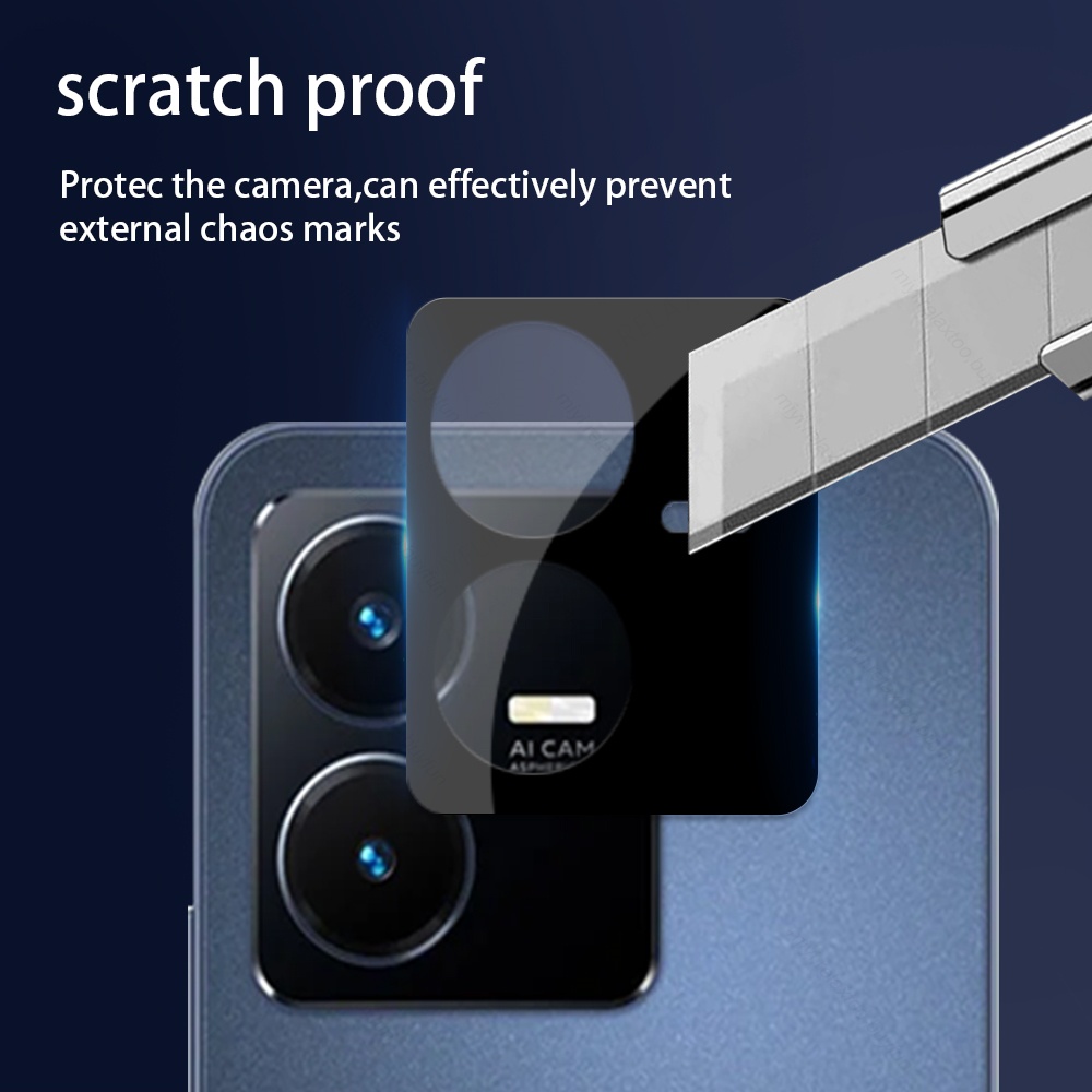 Vỏ Bảo Vệ Ống Kính Camera Sau 3D Cho Vivo Y22 Y22s 4G Vivoy22 Y 22s 22 s 4G 2022 V2206 V2207 6.55 "