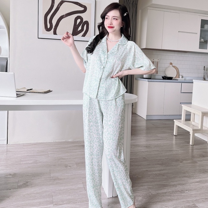 [Mã BMLT30 giảm đến 30K đơn 299K] Đồ Bộ Nữ Pijama SOJJUN Sét Mặc Nhà Quần Dài Tay Ngắn Lụa Xước Tô Châu Cao Cấp 40-62kg