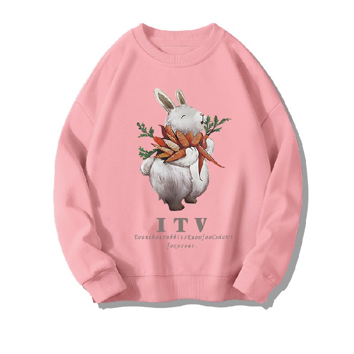 NRVP Áo Khoác Thể Thao Tay Dài Dáng Rộng In Hình Thỏ Năm Mới 2023 Phong Cách Trung Hoa Hàn Quốc Cho Nữ