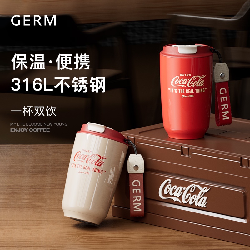 Bình Nước Giữ Nhiệt Bằng Thép Không Gỉ 316 400ML APIYOO Coca-Cola