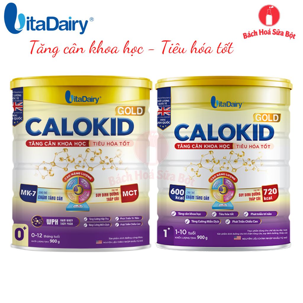 [Quét mã - Tích điểm đổi quà] Sữa bột Calokid Gold số 0+ (Lon 900g)