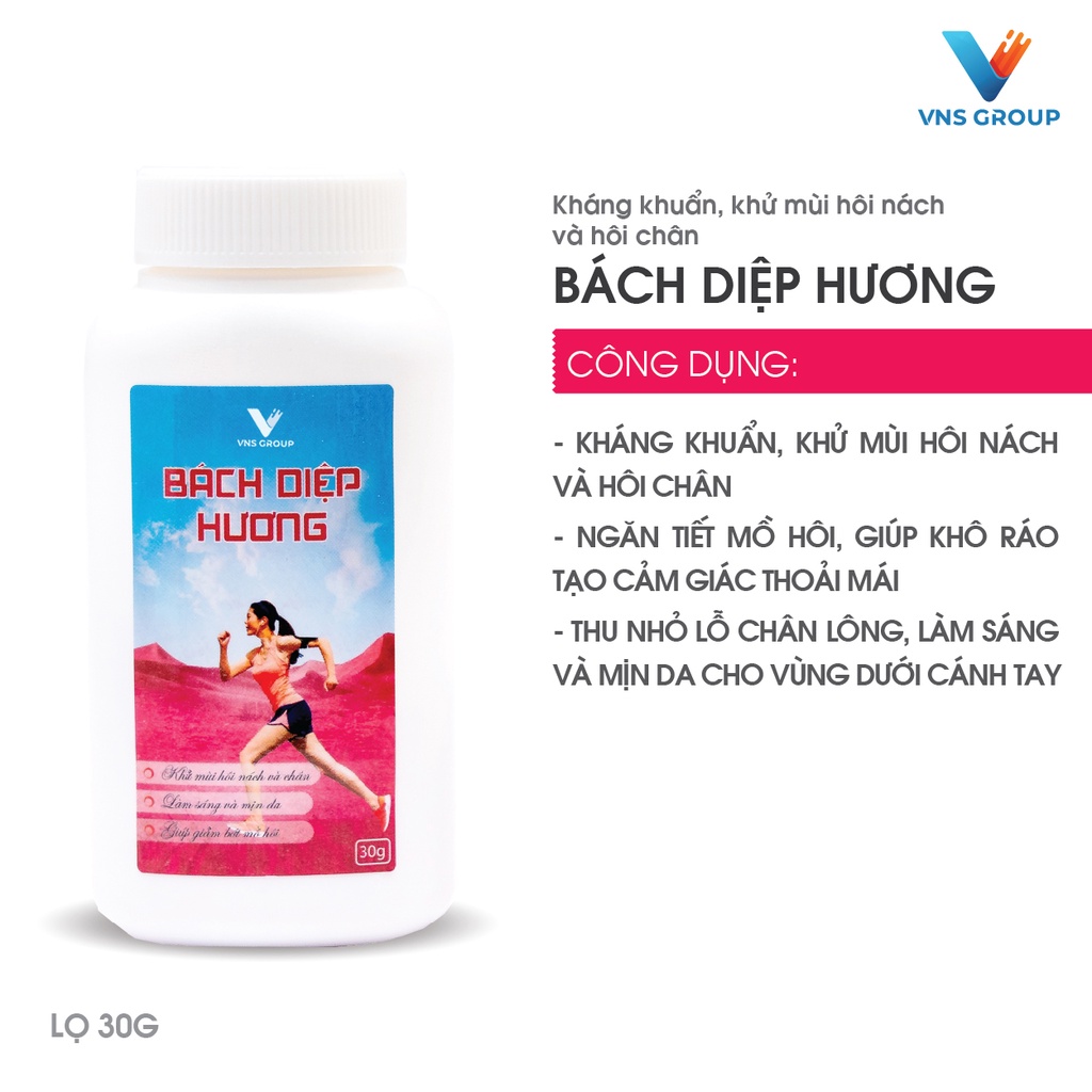 A2 - Bột khử mùi cơ thể và ngăn ngừa hôi nách, hôi chân Bách Diệp Hương