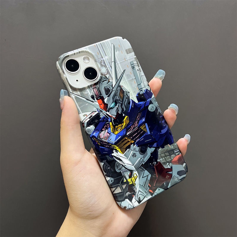 Ốp Điện Thoại Hình Gundam Cho Iphone 13mini 12 11 xsmax xr se2 / 7 / 8plus 13mini 12 hình dán robot