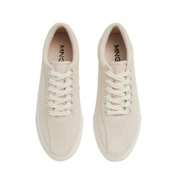 Giày trắng Man.go cho Nam, hàng chuẩn xuất châu Âu