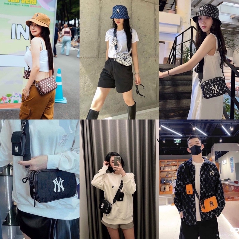 Túi đeo chéo Classic Monogram Pu Emboss MINI CROSS BAG NEW YORK YANKEES