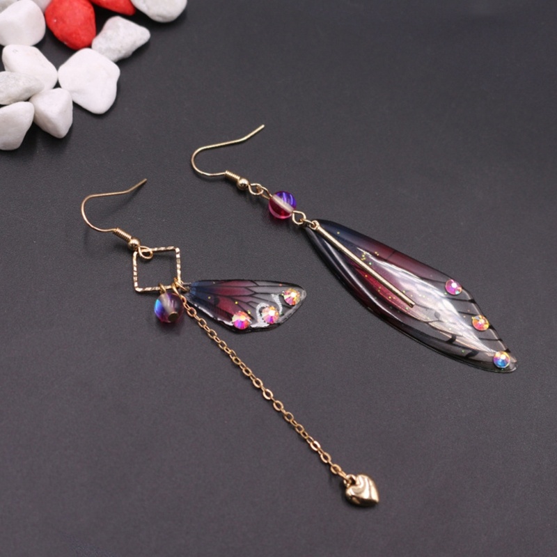 Bông Tai Cánh Bướm Giả Dáng Dài Lãng Mạn Cho Nữ