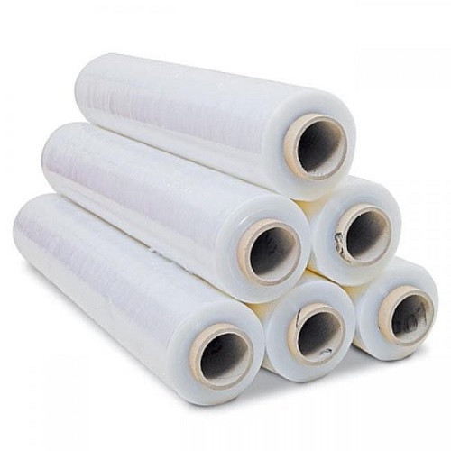 Màng PE Khổ 50cm trắng quấn Pallet, quấn hàng hoá, thực phẩm trong bọc hàng lõi nhỏ