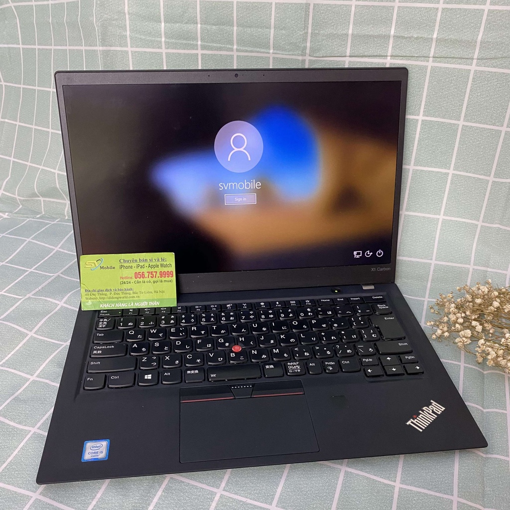 Laptop Lenovo Thinkpad X1 Carbon Gen 5 -Core i5 7200U- Ram 8GB-SSD 256GB.Bảo hành từ 12 Tháng. | BigBuy360 - bigbuy360.vn