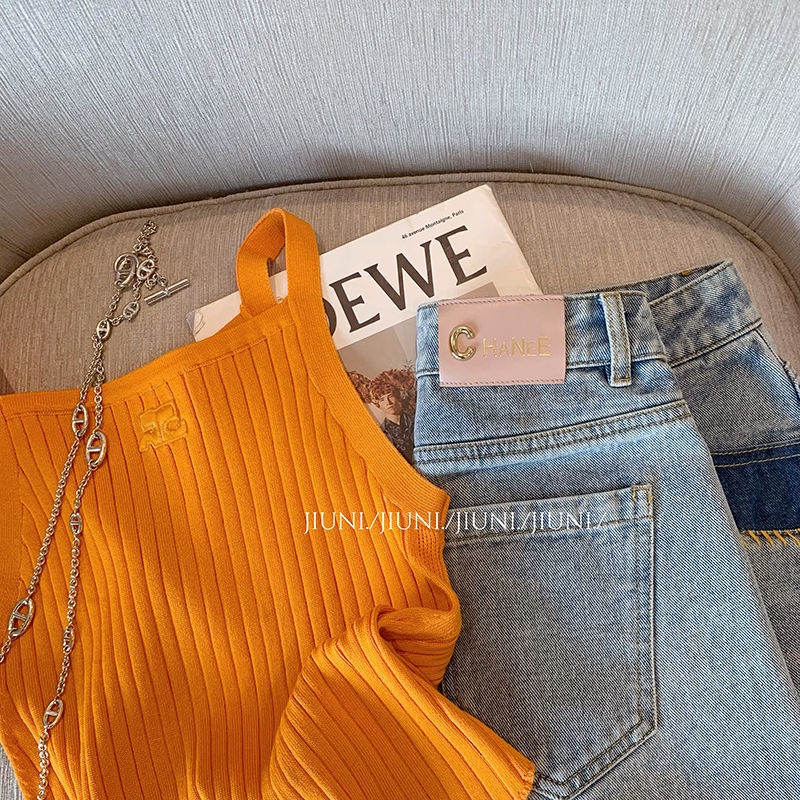 Bán Chạy!Áo Hai Dây Dệt Kim Cao Cấp Màu Tím Thời Trang Mùa Hè Mới 2022 Cho Nữ