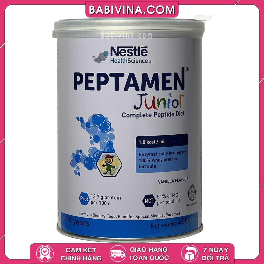 Sữa Peptamen Junior 400g Trẻ Em | Mua Peptamen Chính Hãng Nestle, Date Mới, Giá Tốt Nhất Tại Babivina