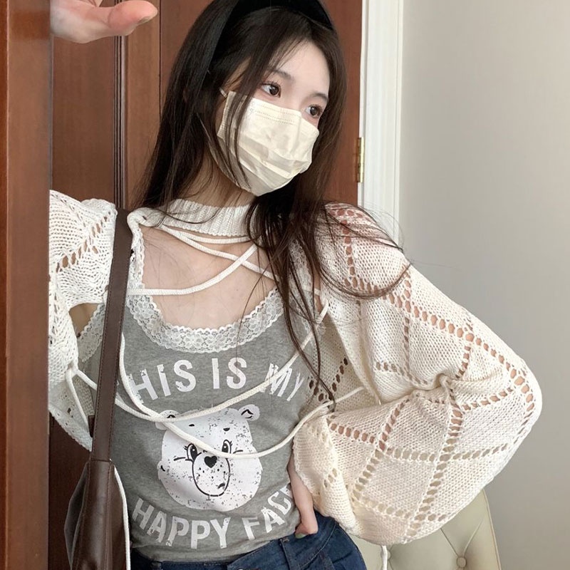 Áo khoác kiểu XINLANYASHE dáng rộng phong cách Hàn Quốc thời trang dành cho nữ