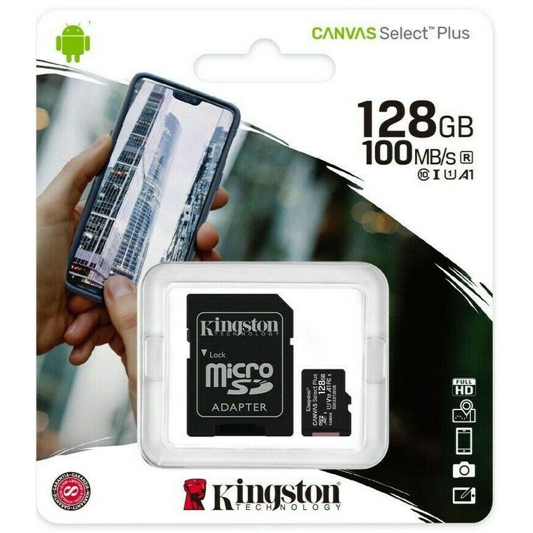 KINGSTON Thẻ Nhớ Micro SD 128GB 10K 4K Chuyên Dụng Cho Máy Ảnh
