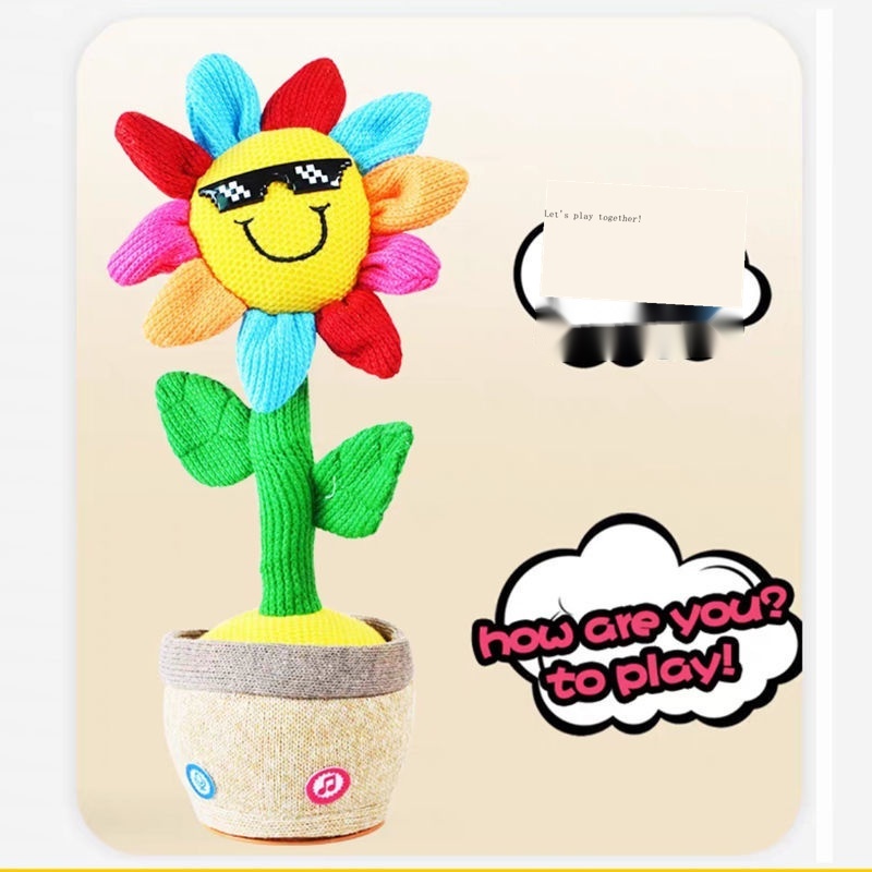 Đồ Chơi Xương Rồng / Hoa Hướng Dương Nhảy Múa Nổi Tiếng Internet Có Thể Hát / Nhảy Múa Sáng / Học Tập Nói / Quà Tặng Cho Bé Gái