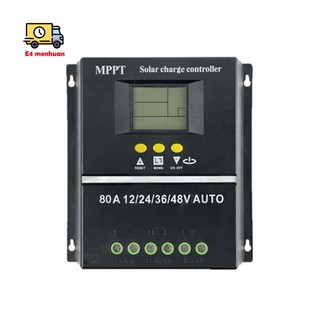 Bộ điều khiển sạc năng lượng mặt trời 80a mppt / pwm 12v / 24v / 36v / 48v