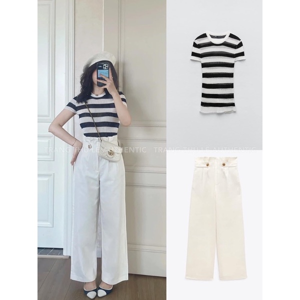 CÓ SẴN CHIẾC QUẦN QUỐC DÂN SUÔNG ZARA AUTH 2 MÀU HOTHIT CHẤT KAKI MỀM TÔN DÁNG