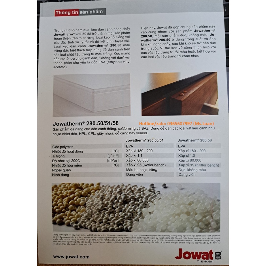 Keo hạt dán cạnh MÀU GẦN TRONG  - DÁN NOLINE