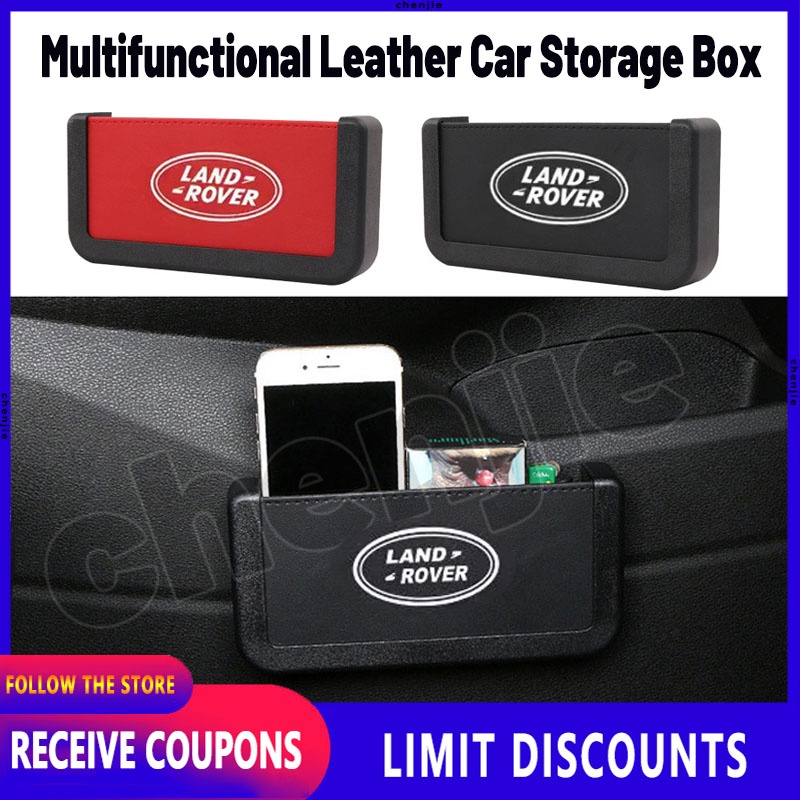 Multifunction Leather Car Storage Box / Car Organizer Mobile Phone Storage Box Pocket Organizer Auto