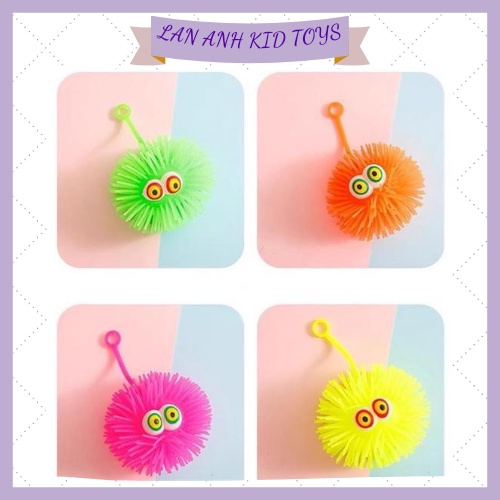 Sâu Mắt Lồi, Cà Rốt Mắt Lồi Cao Su Co Giãn, Đồ Chơi Bóp Xả Stress