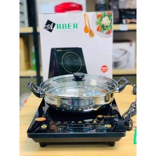 Bếp từ đơn kèm nồi arber ab301 ab301a công suất 2000w - hàng chính hãng, bảo hành 12 tháng