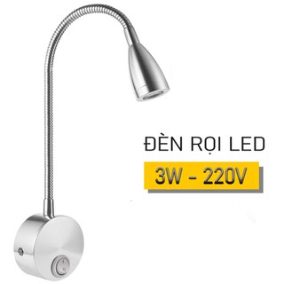 Đèn học gắn tường, đèn đọc sách đầu giường led 3w - 220v