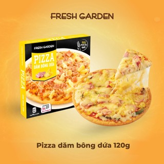 Bánh Pizza Dăm Bông Dứa FRESH GARDEN 120g Thơm Ngon Tiện Lợi Chỉ 10 Phút Nướng
