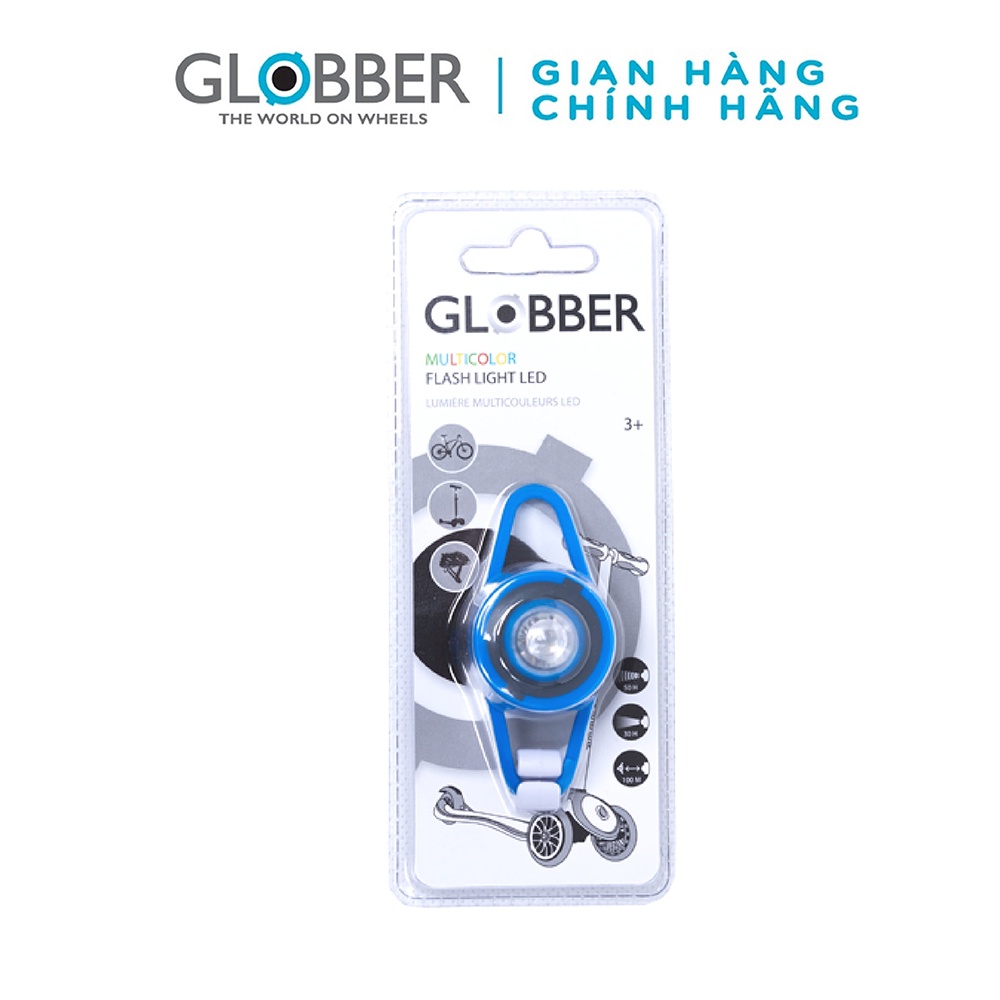 Đèn phát sáng LED xe trượt scooter Globber - xanh dương