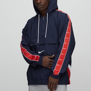 ÁO KHOÁC NIKE TAPED SWOOSH POPOVER JACKET  - XANH NAVY