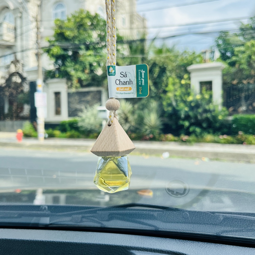 Tinh Dầu Sả Chanh Treo Xe Hơi Ô Tô 8ml VUATINHDAU Tinh Dầu Sả Khử Mùi Ô Tô Treo Thơm Phòng Ngủ, Tủ Quần Áo