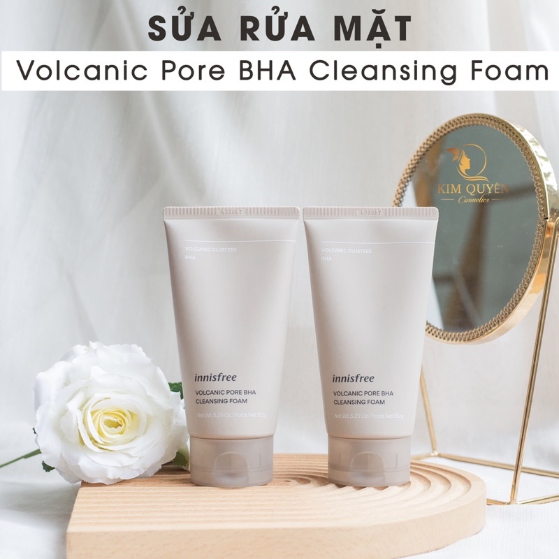 Sữa Rửa Mặt Sạch Sâu m Chiết Xuất Tro Núi Lửa Innisfree Jeju Volcanic Pore Cleansing Foam Ex Hàn Quốc 150ml
