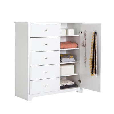 OLYMPIA, Tủ kệ để đồ đồ dùng tân cổ điển 5 ngăn STO_086, 119x50x124cm, kệ gỗ tủ gỗ Scandi Home