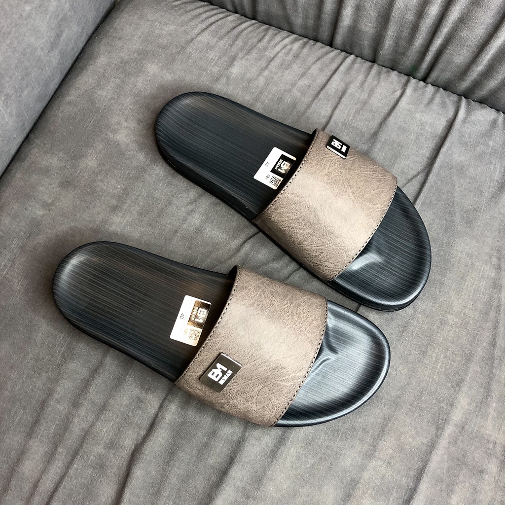 Dép nam quai ngang DBM1,dép da nam hàng thiết kế cao cấp,quai dép da xịn độ bền cao,đế êm và ôm chân