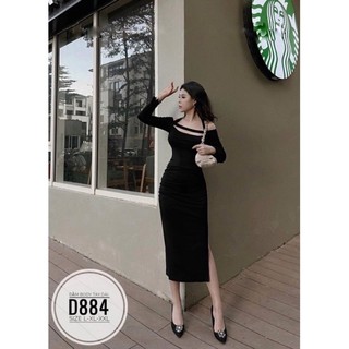ĐẦM BODY TAY DÀI BIGSIZE D884
