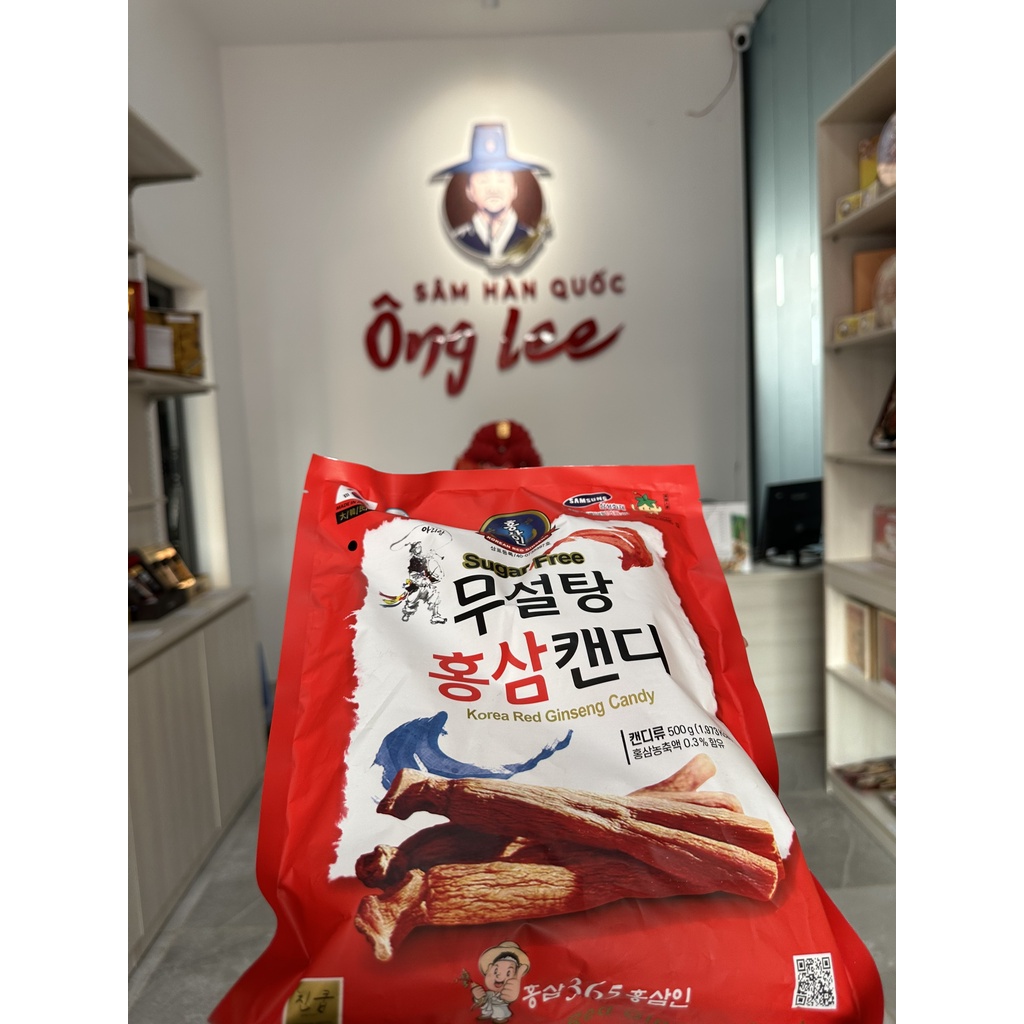 Kẹo hồng sâm Hàn Quốc có đường, không đường 200g 300g 500g