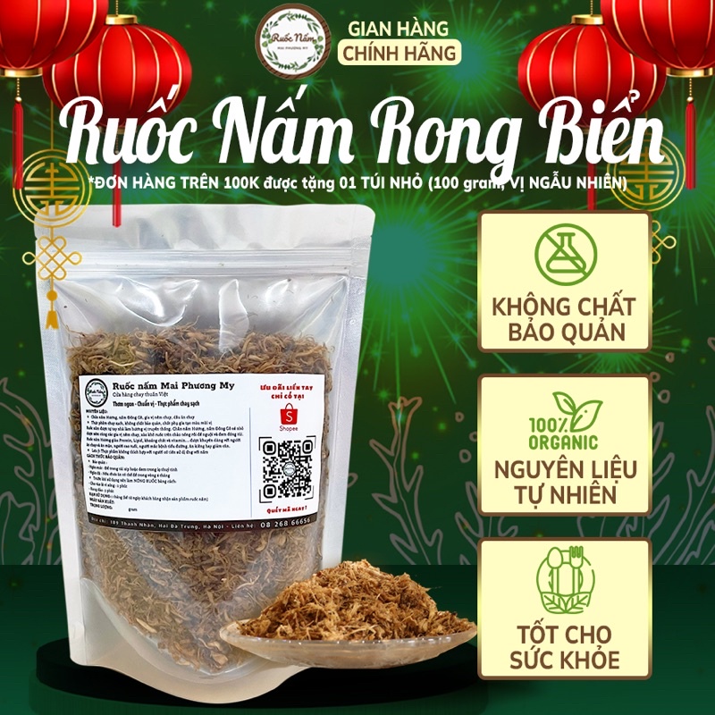 500g Ruốc nấm hương vị rong biển vừng rang - Ruốc nấm Mai Phương My