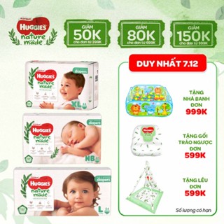 HÀNG CHÍNH HÃNG CTY Bỉm HUGGIES PLATINUM NATURE MADE size M58 L44 XL 38