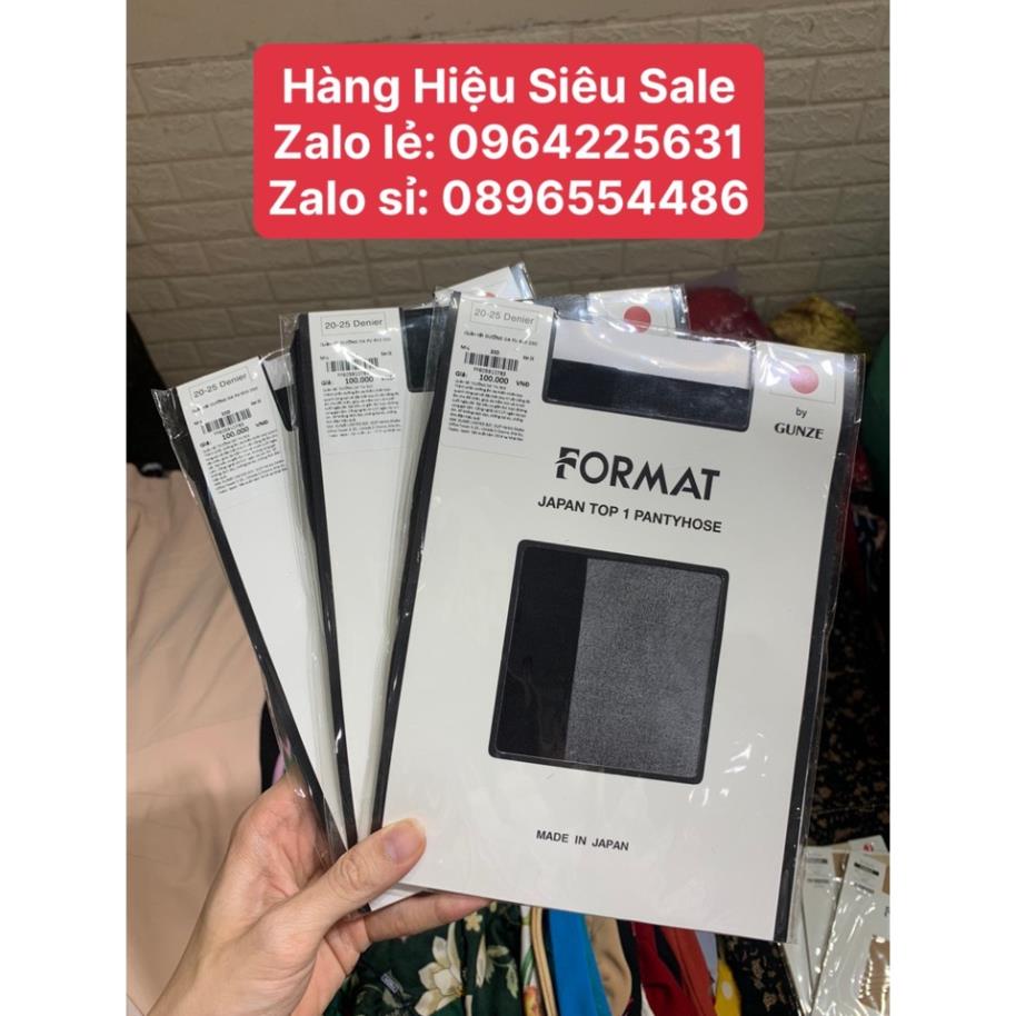 Combo 3 Quần tất Format nhiều màu, chống xước, mỏng, dai, thật chân