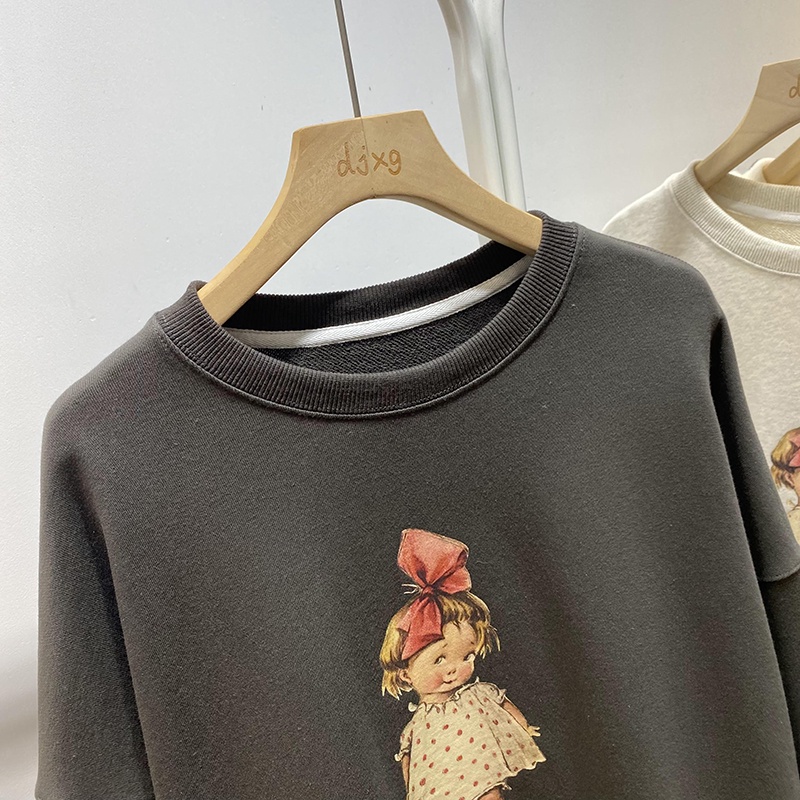 NRVP Áo Thun Nữ Dài Tay 100% Cotton Phong Cách Hàn Quốc Thời Trang Mới 2023