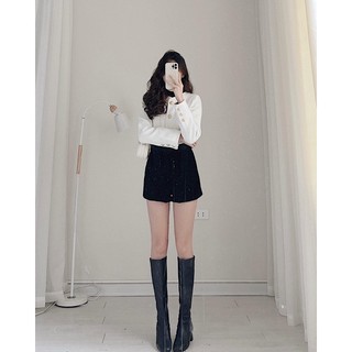 Áo dạ tweed croptop Samhyewear
