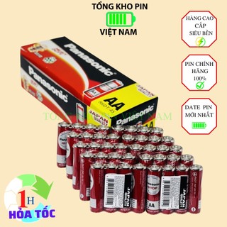 Hộp 60 viên Pin Panasonic AA cacbon tiểu LR6DT/4S hàng nhập khẩu Indonesia