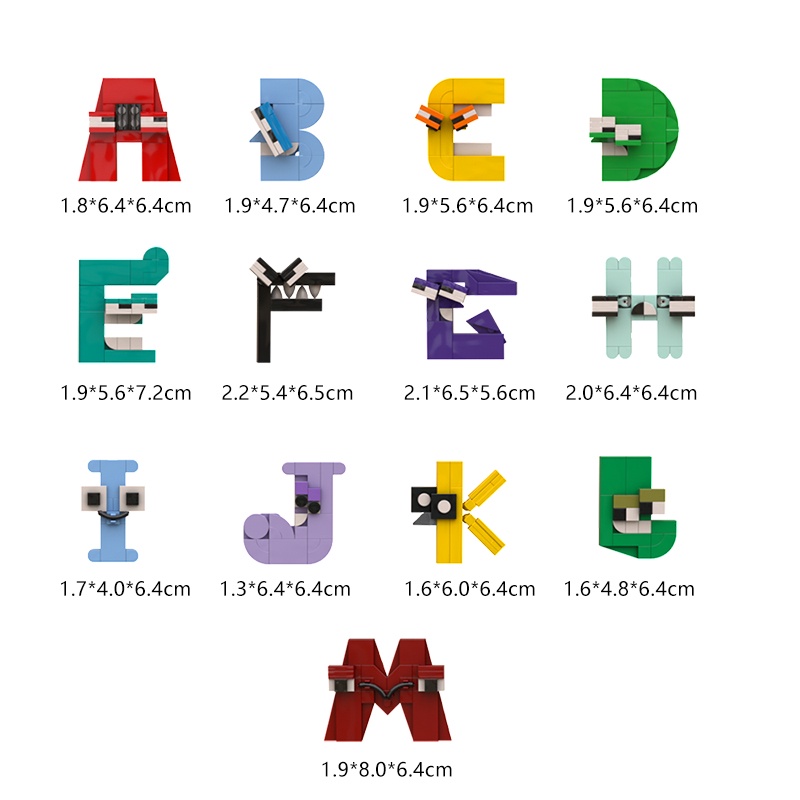 Bộ 26 Chữ Cái Tiếng Anh MOC Sáng Tạo Cho Bé