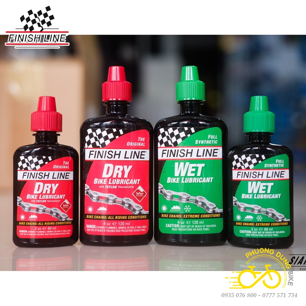 Dầu nhớt tra sên xích xe đạp FINISH LINE 120ml