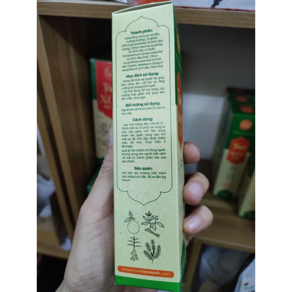 Tinh dầu massage Tràm Body Fit giảm mỡ săn chắc da