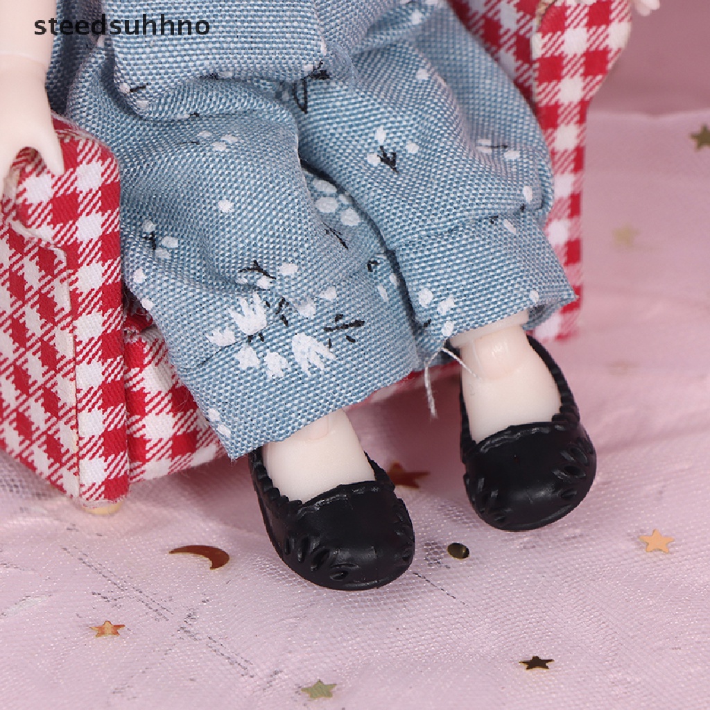 Búp Bê Bé Gái Mini 17Cm Có Khớp Chuyển Động Mắt To 3D 13Cm hhno
